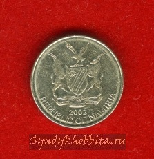 5 центов 2002 года Намибия